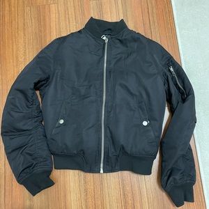 Topshop Black Bomber Jacket
